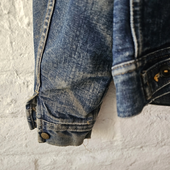 IronCharlie VTG Lee Storm Rider Denim Jacket with Blanket Lining Corduroy Collar - Picture 9 of 15